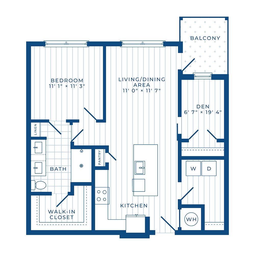 A5: 1 Bed 1 Bath floor plan